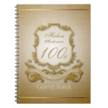 100th Birthday Celebration Vintage Frame Notebook