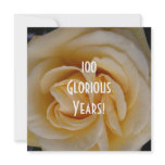100th Birthday Celebration-Yellow Rose Personalized Invites