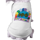 100th Birthday Gifts with Assorted Balloons Design Dog Clothing