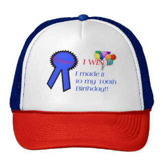 100th birthday hat