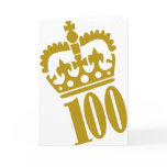 100th Birthday - Number – Hundred Greeting Cards