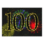 100th birthday party invitate personalized invites