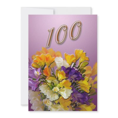 100th Birthday Party Invitation (10-pack)