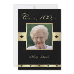 100th Birthday Party Invitation -- Photo 100th