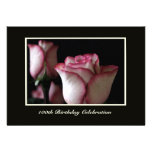 100th Birthday Party Invitation -- Roses
