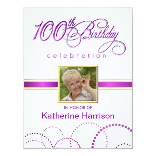 100th birthday party invitations with monogram zazzle 100th birthday invitation wording