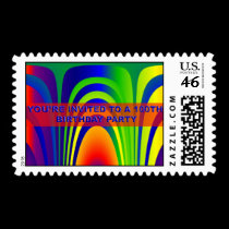 100th Birthday Party Invite Postage postage