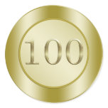 100th Birthday Party Sticker