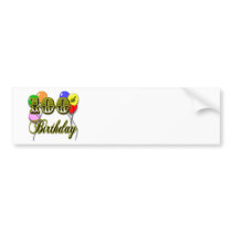 100th Birthday with Balloons Bumper Stickers