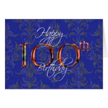 100th happy birthday greeting cards
