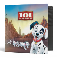 101 Dalmatian Patches Wagging his Tail Vinyl Binder