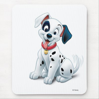 101 Dalmatian Patches Wagging his Tail Disney mousepads
