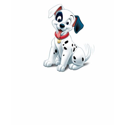101 Dalmatian Patches Wagging his Tail Disney t-shirts
