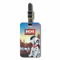 101 Dalmatian Patches Wagging his Tail Tags For Luggage