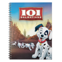 101 Dalmatian Patches Wagging his Tail Spiral Notebooks