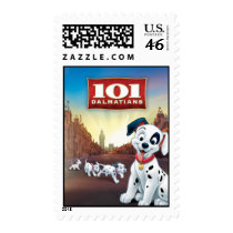 101 Dalmatian Patches Wagging his Tail Postage Stamps