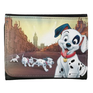101 Dalmatian Patches Wagging his Tail Tri-fold Wallet