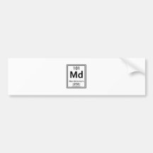 101 Mendelevium Bumper Sticker