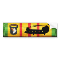 101st Abne. Div.CH-47 Chinook VSM Bumper Sticker