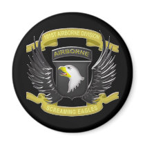 101st Airborne 3D Refrigerator Magnets