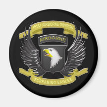 101st Airborne 3D Refrigerator Magnets