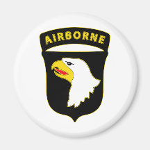 101st Airborne Div Combat Service Badge Fridge Magnet
