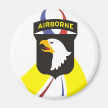 101st_Airborne_Division-1ribbon Fridge Magnet