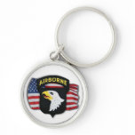 101st airborne division patch veterans vets Keycha Keychains
