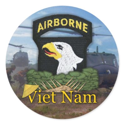 101st airborne division veterans vietnam sticker