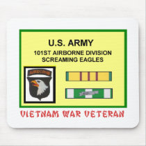 101ST AIRBORNE DIVISION VIETNAM WAR VET mousepads by drphill1946 101ST AIRBORNE DIVISION VIETNAM WAR VET mousepads