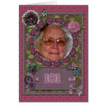101st birthday Photo card