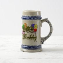 101st Birthday with Balloons Coffee Mug