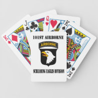 101st Screaming Eagles Playing Cards