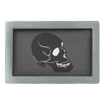 10262006 BLACK DEADLY EMO SKULL GRAPHIC LOGO ICON BELT BUCKLES