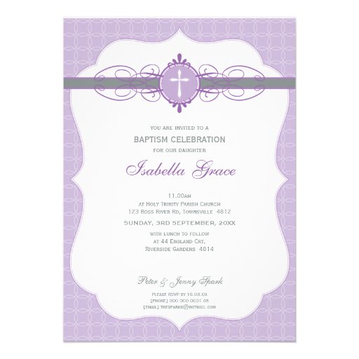 103 Annette - BAPTISM INVITE :: immaculate