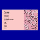 103 PINK CARTOON DAISY PATTERN GIRLY CUTE GRAPHICS business cards