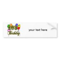 103rd Birthday with Balloons Bumper Stickers