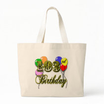 103rd Birthday with Balloons Canvas Bags