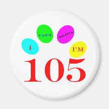 105 Balloons Refrigerator Magnets