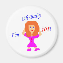 105 Oh Baby Refrigerator Magnets