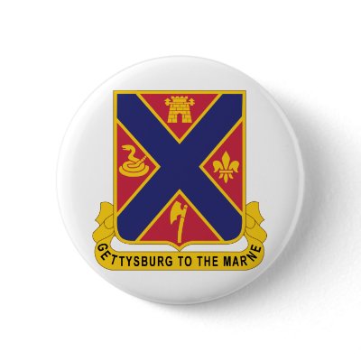 107 Field Artillery Regiment Pinback Button by peter_pan03