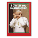 1084 Pope Masturbating Christmas Card