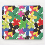 109 RETRO SKETCH COLORFUL FLOWERS FUN PATTERNS TEM mousepads