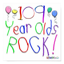109 Year Olds Rock ! posters