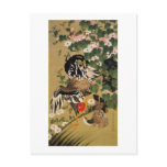 10. 芙蓉双鶏図, 若冲 Chinese Hibiscus &amp; Rooster, Jakuchū Post Cards