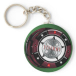 $10,000 Gambling Poker Chips Stack Key Chain