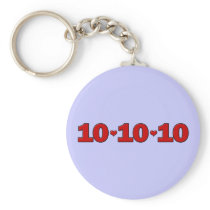 10-10-10 Hearts Key Chain