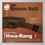 10-10 High Brown Belt Do-jang Poster