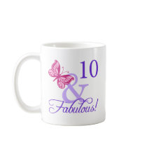 10 And Fabulous Birthday mugs