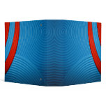 10 Blue & Red Abstract Sunshine 2" Avery Binder